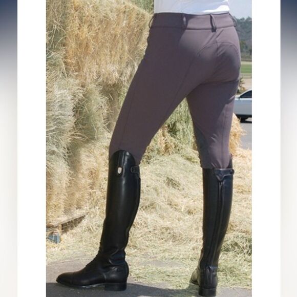 Pikeur Ciara Knee Patch Riding Breeches in Brown10 - Picture 1 of 15
